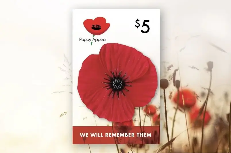 $5 Poppy Badge